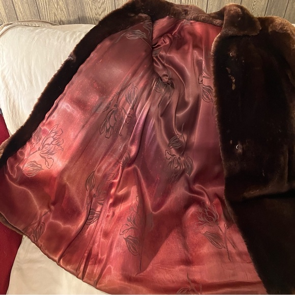 Vintage Teddy Bear Jacket Women's Chocolate Brown No Labels - Picture 8 of 13